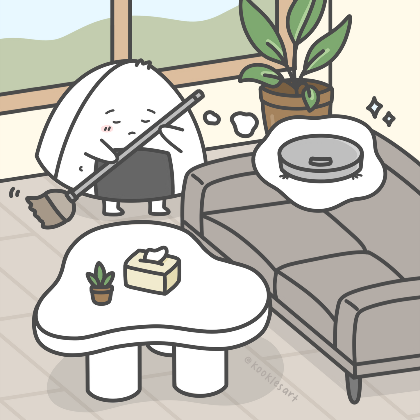 Sweeping Art Print
