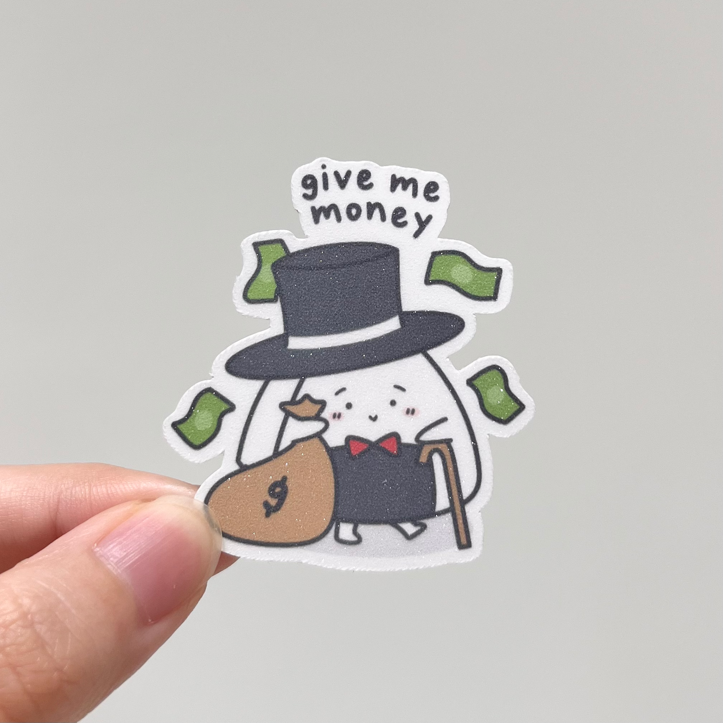 Give Me Money Die Cut Sticker