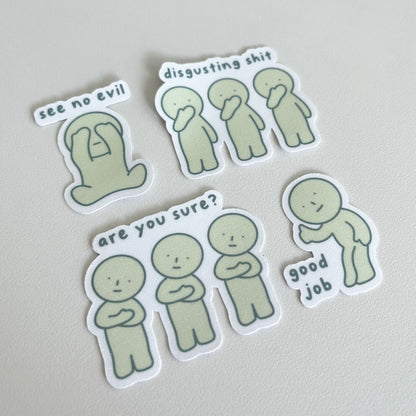 Smiski Die Cut Sticker