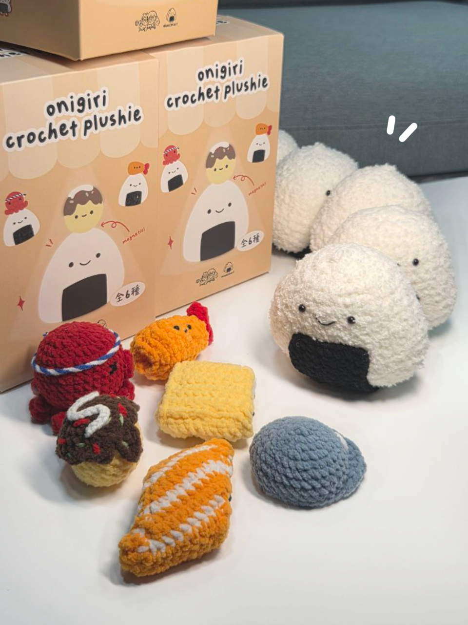 Knotparfaits x Kooklesart Onigiri Crochet Plushie Blind Box