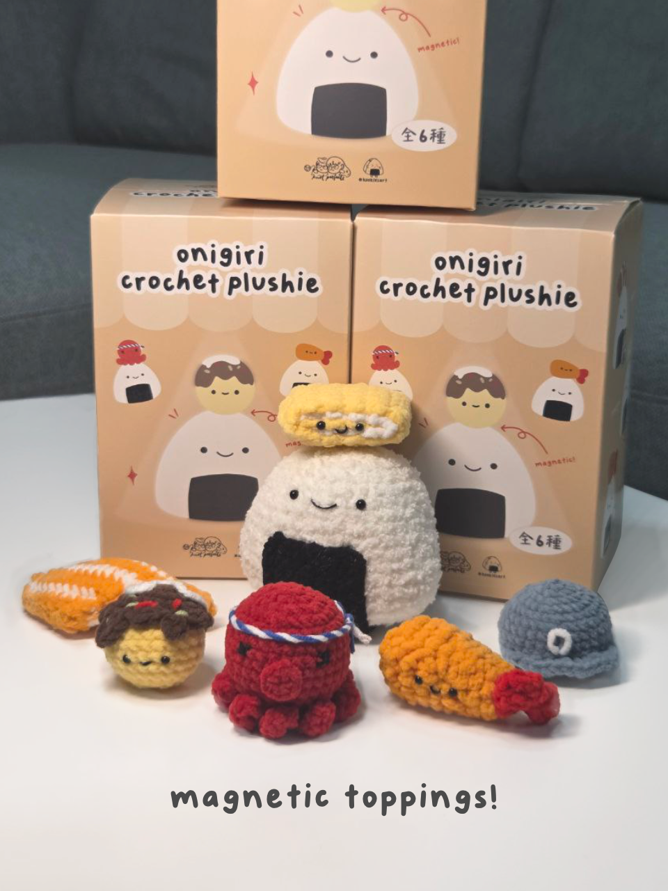 Knotparfaits x Kooklesart Onigiri Crochet Plushie Blind Box