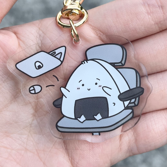 Throw Laptop Acrylic Keychain