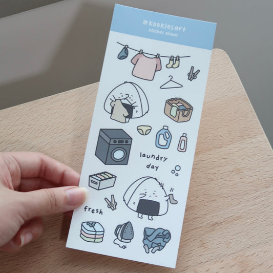 Laundry Sticker Sheet
