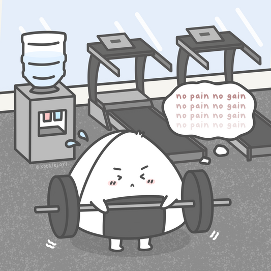 No Pain No Gain Art Print