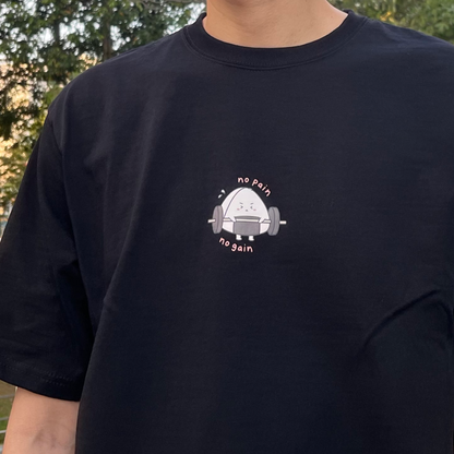 No Pain No Gain Exercise Oversized Shirt