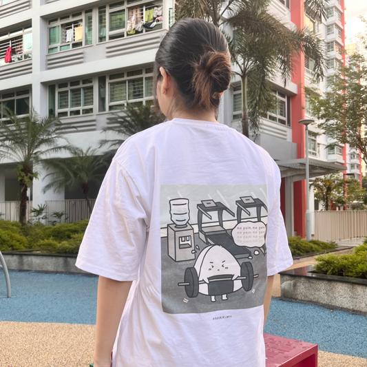 No Pain No Gain Exercise Oversized Shirt