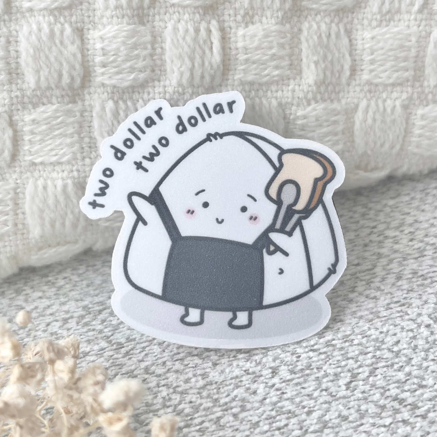 2 Dollar 2 Dollar Die Cut Sticker