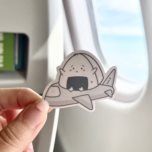 Plane Die Cut Sticker
