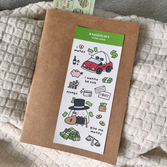 Money Sticker Sheet
