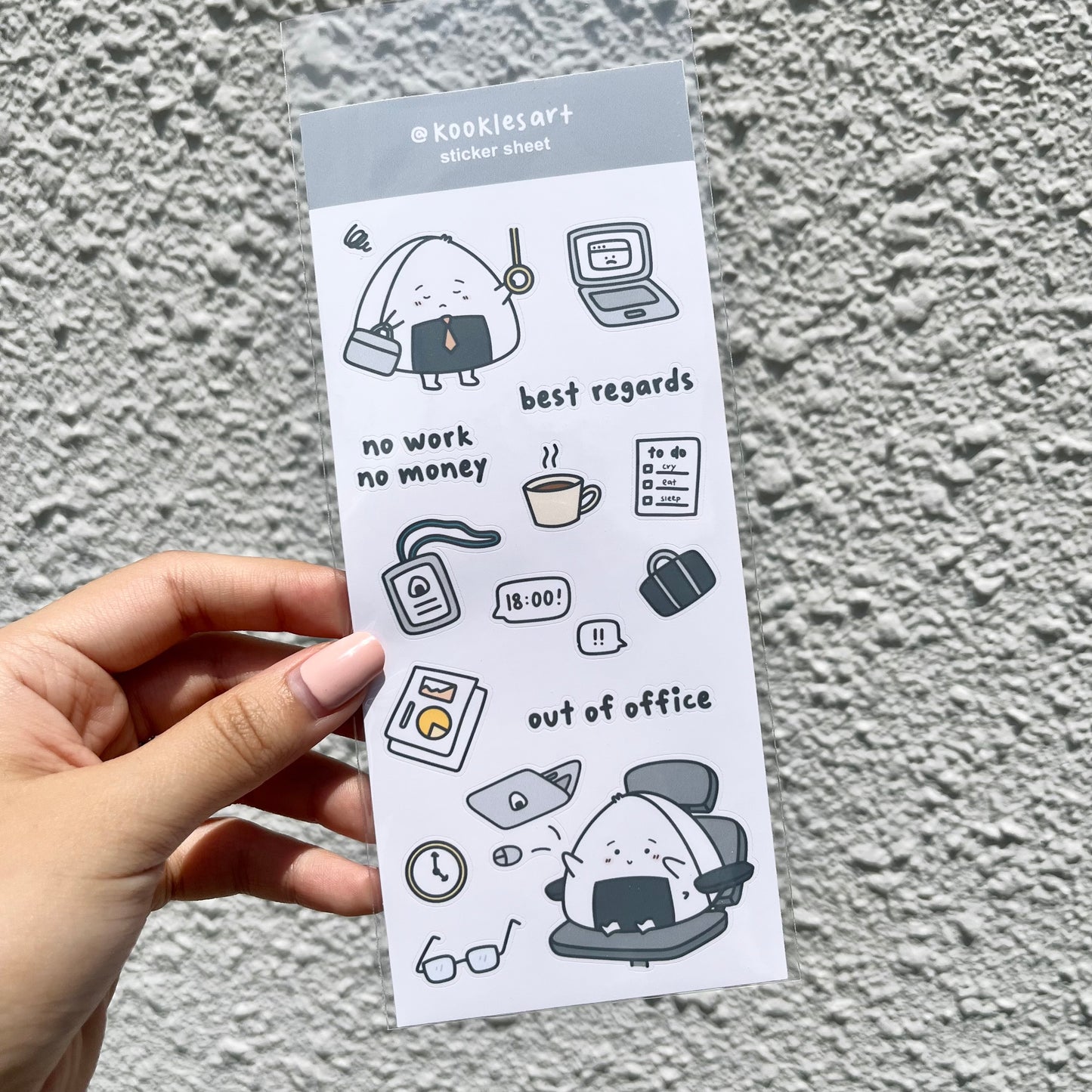 Work Sticker Sheet